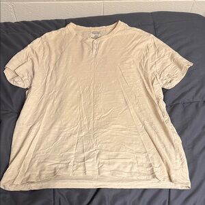 Daniel Cremieux Light Beige Short Sleeve Shirt